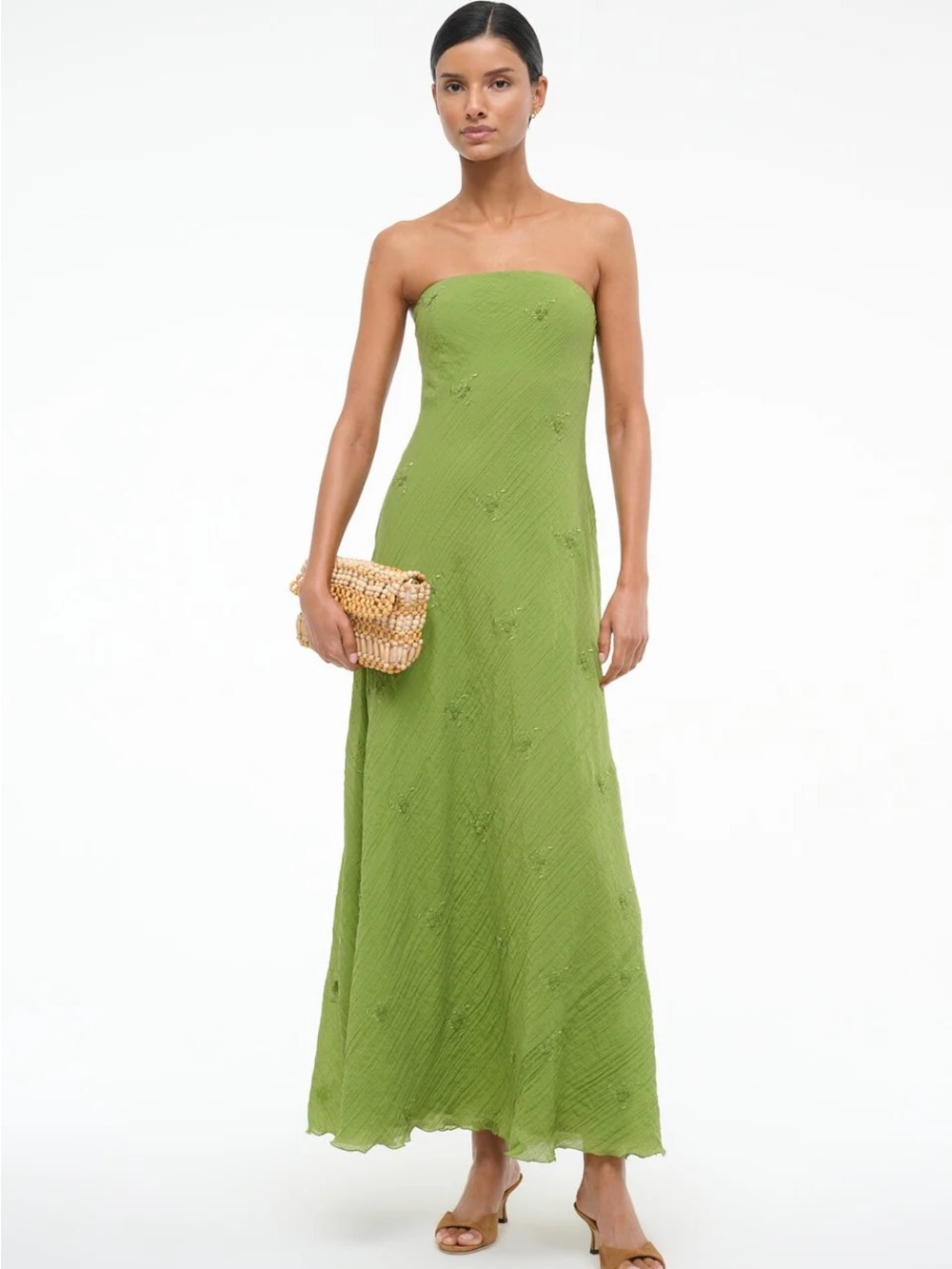 STAUD Cassie Dress in Green